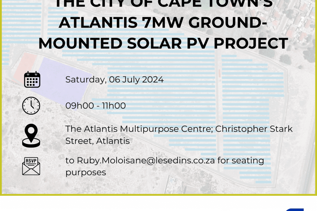 city of cape town atlantis gm solar pv project invitation